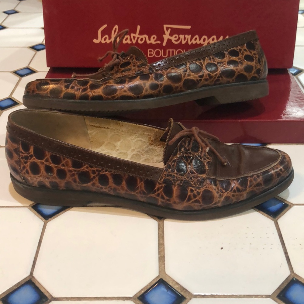 Salvatore Ferragamo Crocodile Flat loafer